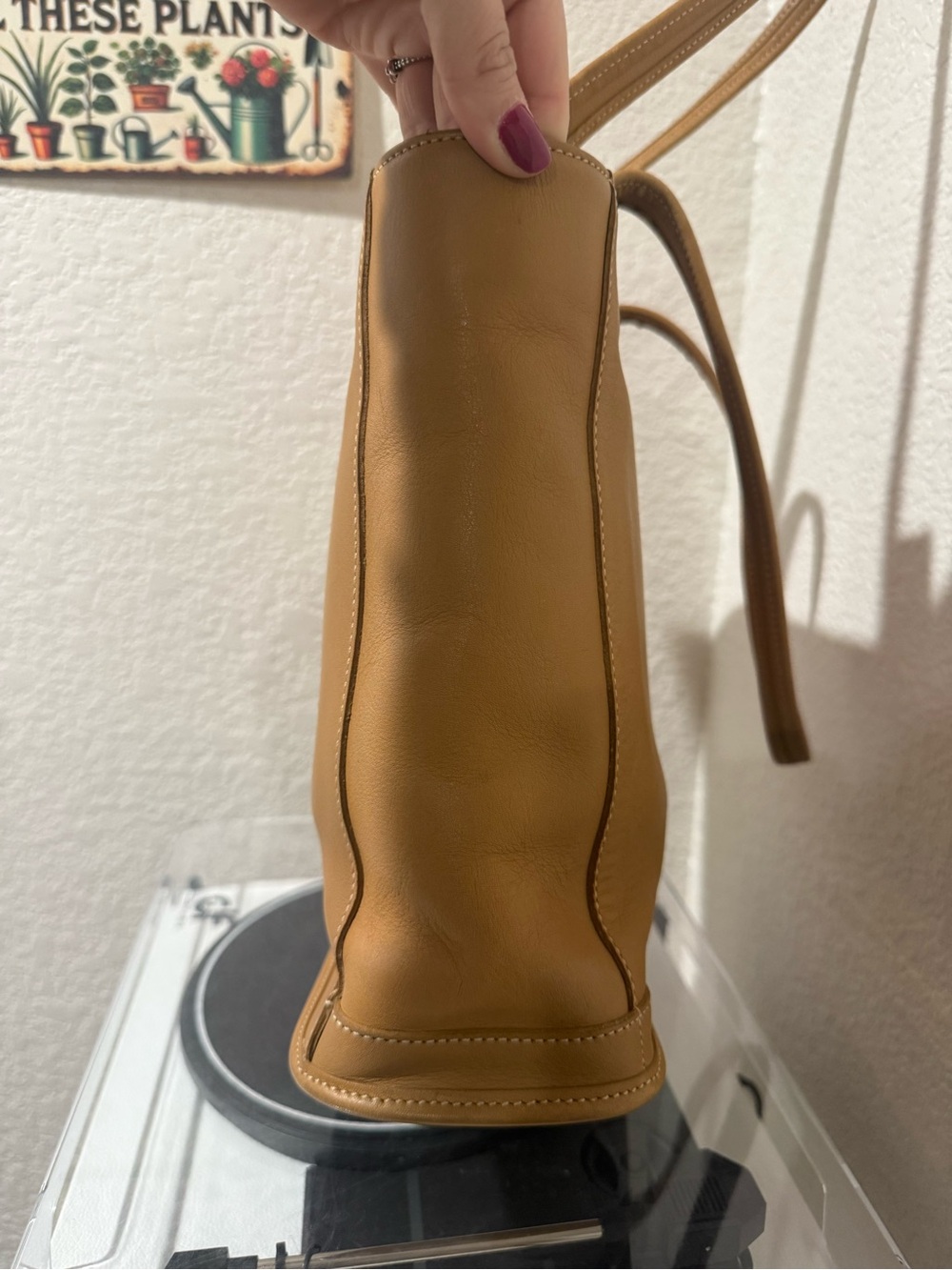 Coach 1999 vintage Leather Tote Bag in Tan - Picture 3 of 16